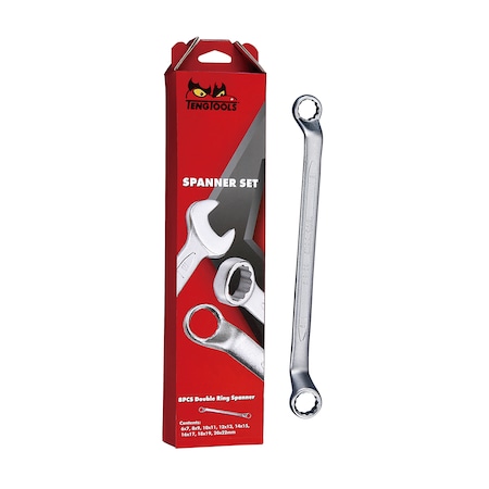 Teng Tools 6308 - Double Ring Wrench Set 6 to 22MM 6308